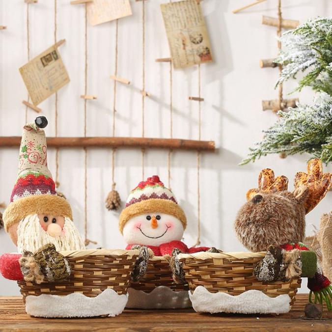 

Keranjang Penyimpanan Permen Desain Santa Claus Untuk Dekorasi Natal Hn67613