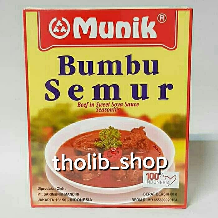 

Munik bumbu semur 80 gr box