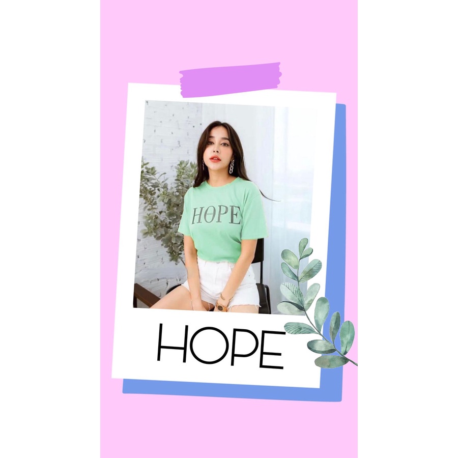 baju atasan kaos wanita HOPE VOGUE - konveksi tanah abang