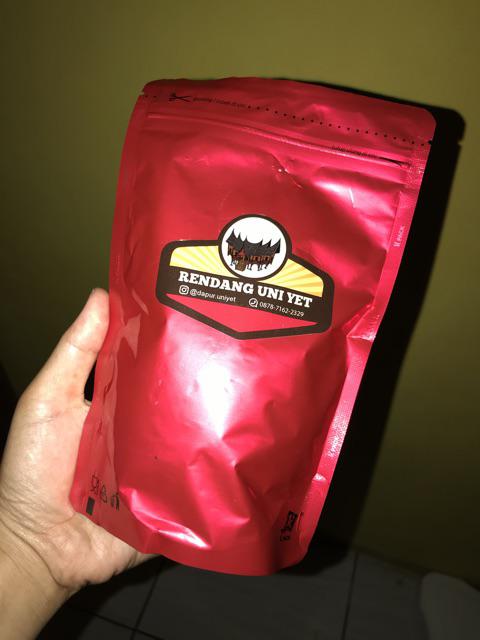 Kemasan Alumunium Foil Merah Glossy 13x20