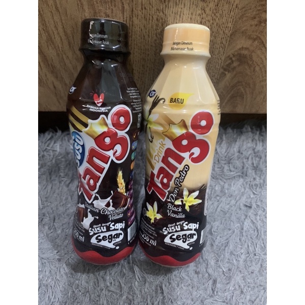 Jual susu uht tango botol 250 ml 3 varian rasa vanilla coklat ...