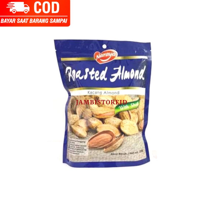 

(JAMBISTOREID) JAMBI LANGSUNG KIRIM Naraya Roasted Almond 250g Snack Kacang Import Jambi