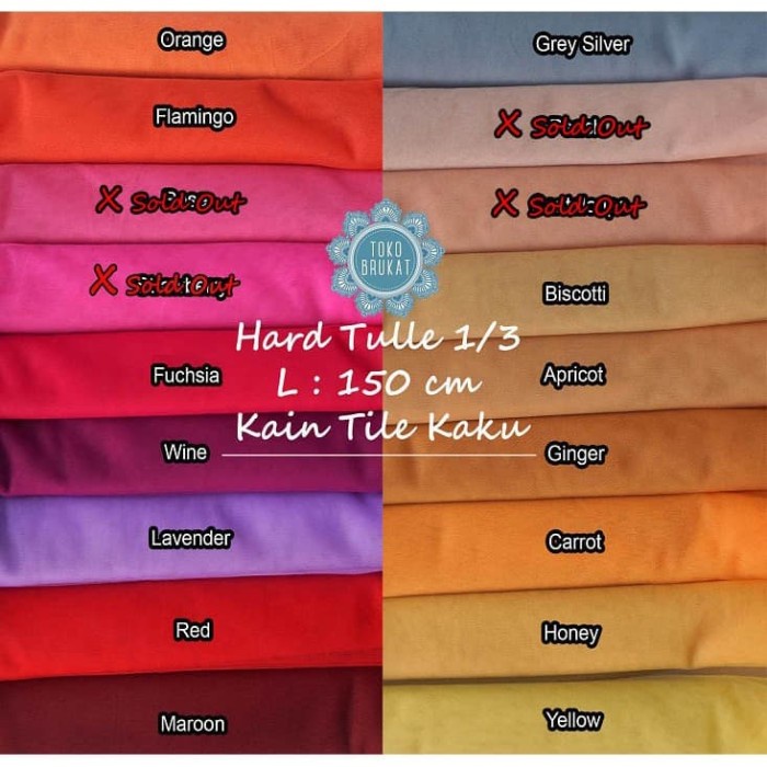 Kain Tulle / Tile Per 1 Meter