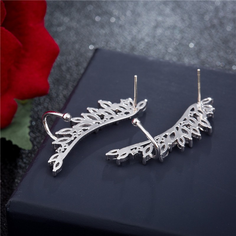 Anting Pesta Silver Perak S925 Wanita Murah AAS007 motif bunga cocok hadiah