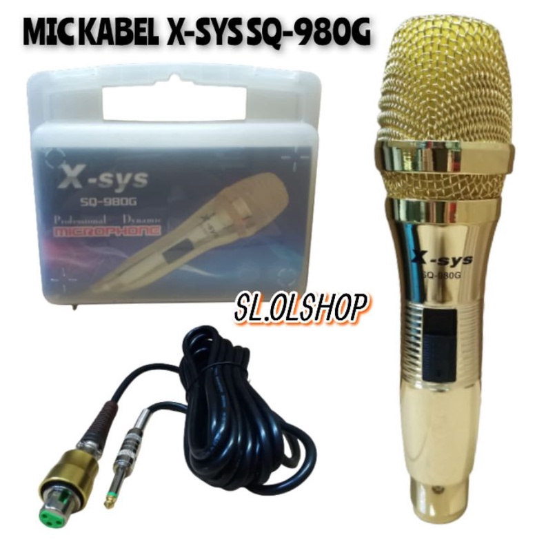 MIC KABEL X-SYS SQ 980G/PROFESIONAL DYNAMIC MICROPHONE SQ-980G