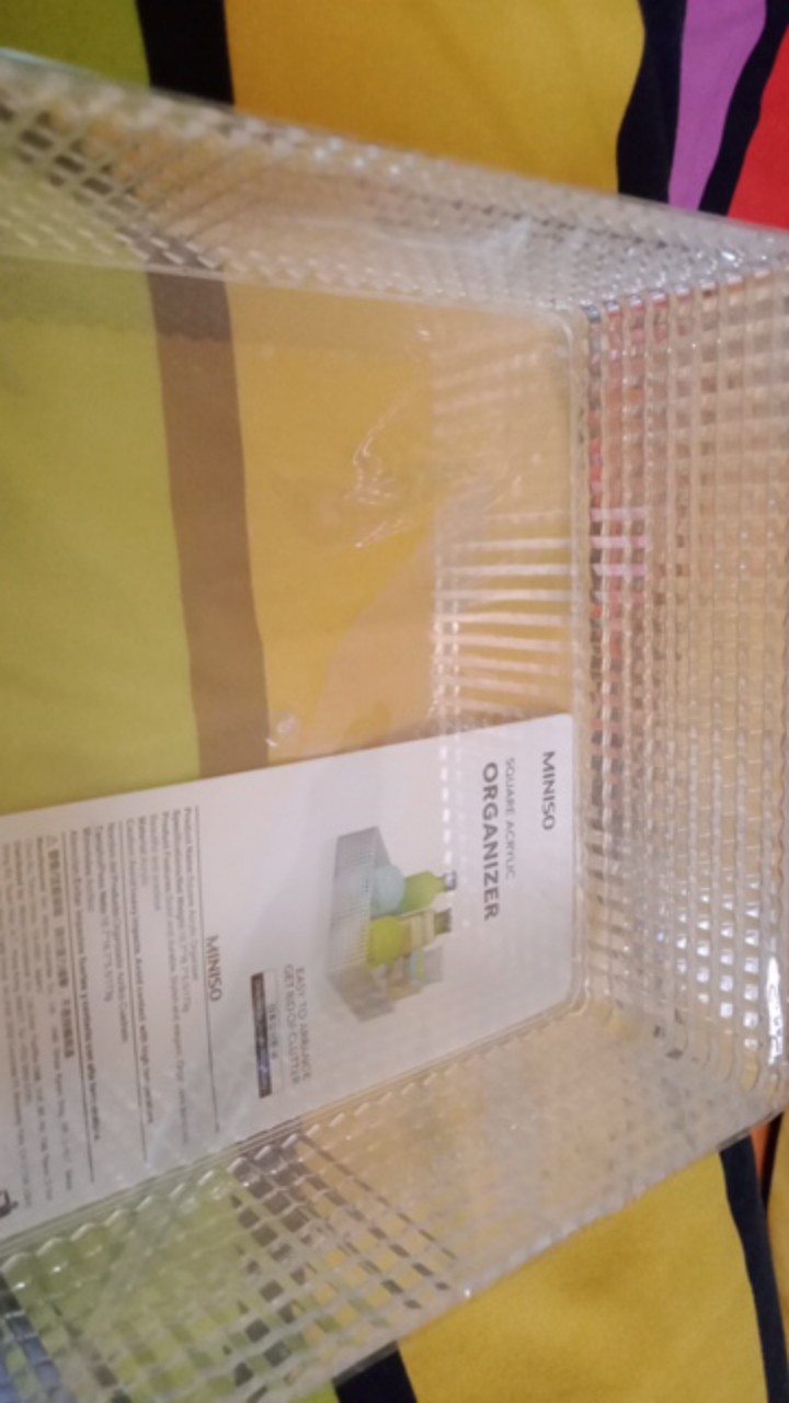 Acrylik Penyimpanan Miniso Acrylik Organizer