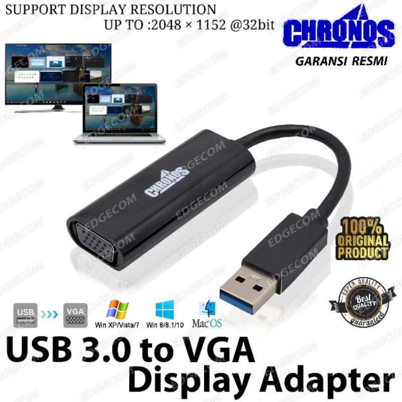 USB 3.0 to VGA Display Adapter CHRONOS