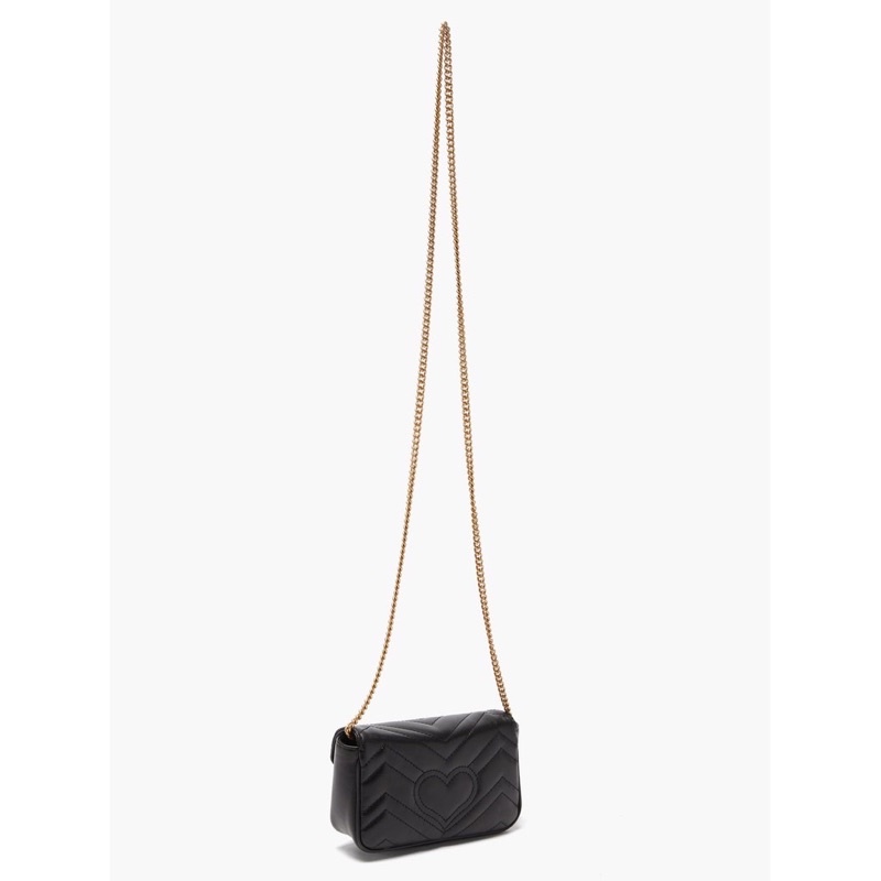 Marmont Super Mini Cross-body Bag - Black 100% Authentic