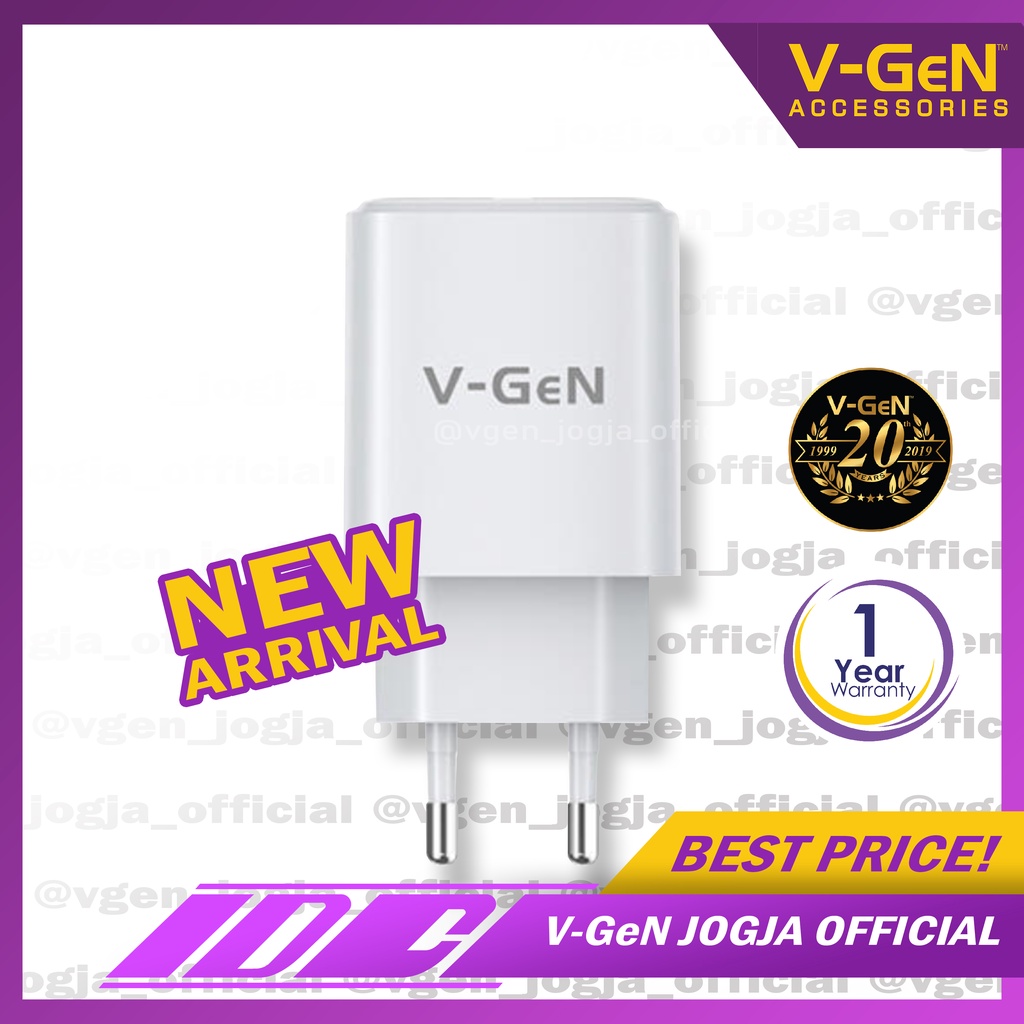 Travel Charger V-GeN VTC1-17 15W QC3.0 Auto ID