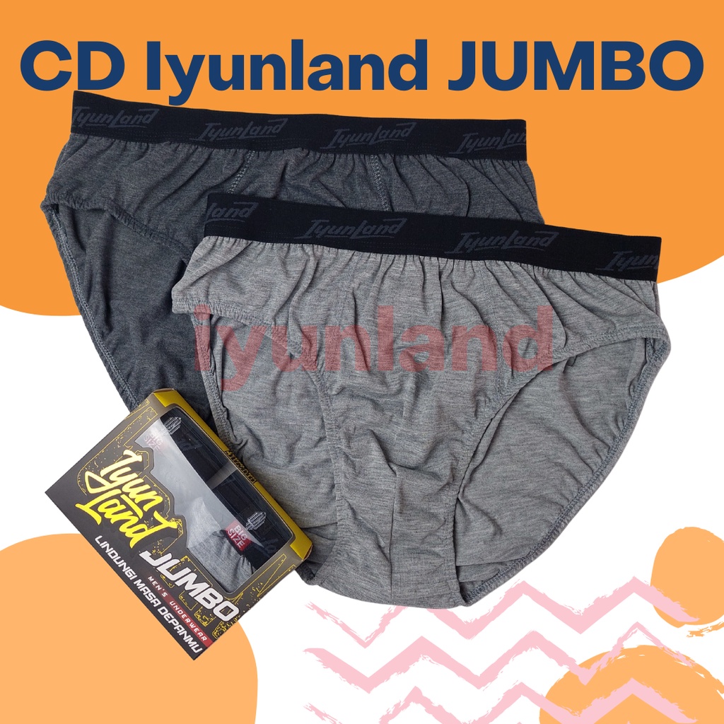 Sempak Jumbo Dewasa Premium Iyunland / Celana Dalam Jumbo Dewasa Box isi 3pcs / CD Jumbo Dewasa Iyunland Super jumbo