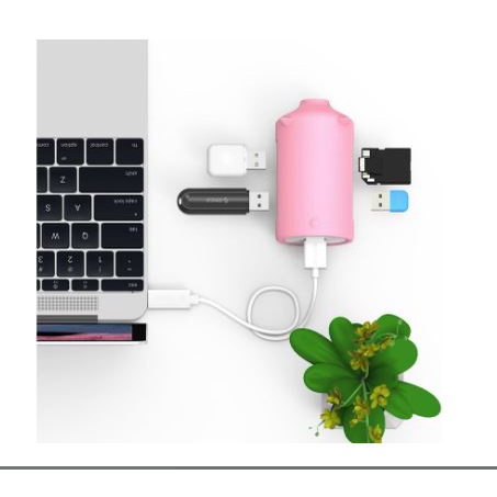 Usb 3.0 hub orico 3 port with sd Tf card reader 5Gbps 100cm cable little pig h4018-u3 h4018u3 - Terminal usb3.0