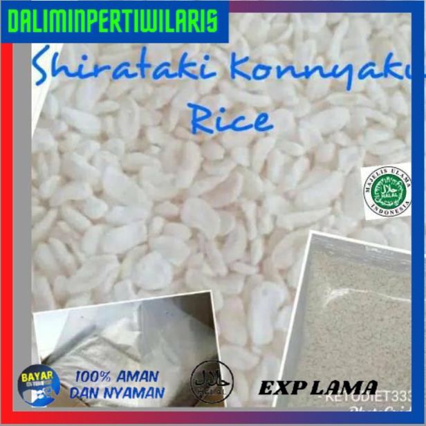 

✨BISA BAYAR DI TEMPAT✨ Beras Shirataki Rendah Kalori uk 500gr Low Carbs Konnyaku Rice TERMURAH