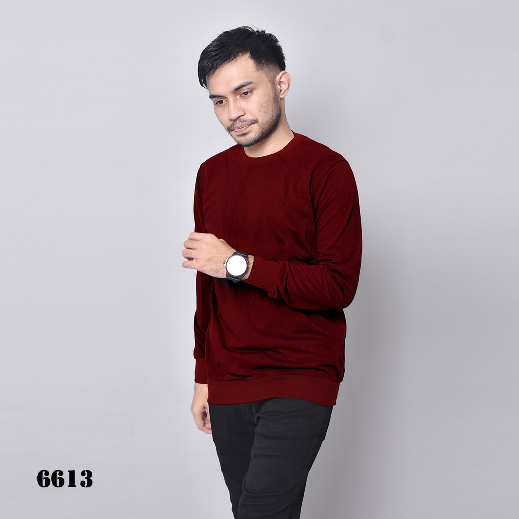 Sweater polos tebal ariel sweater ariel rajut polos pria casual sweater hitam polos