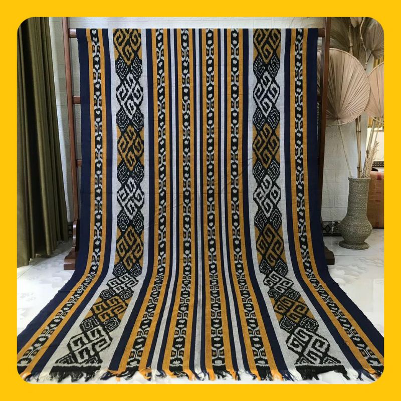 Kain Batik Tenun meteran troso jepara  Alfi saga fatma kain tenun blanket couple sarimbit keluarga t