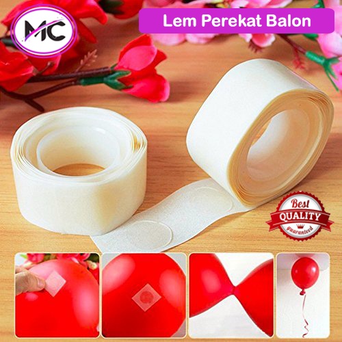 Lem Perekat Balon Glue Dot Baloon Untuk Party DIY Tempelan Dinding Tembok Papan dll Praktis Murah