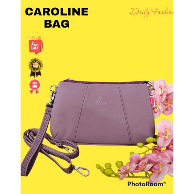 CAROLINE BAG BY INOE BAHAN CHOCOLY ANTI AIR WATERPROOF ORIGINAL GABIA INOE