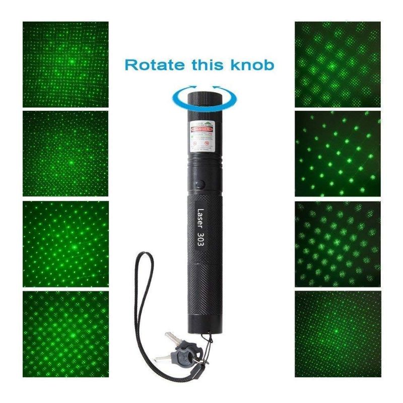 Green Laser Pointer 303 Jarak Jauh / Senter Laser Pointer Recharger Green