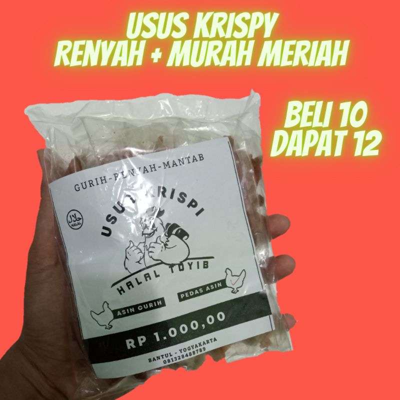 

KERIPIK USUS KRIPIK USUS CRISPY USUS KRISPY CREPSUS KRIPSUS USUS AYAM CRISPI RENYAH MURAH KILOAN