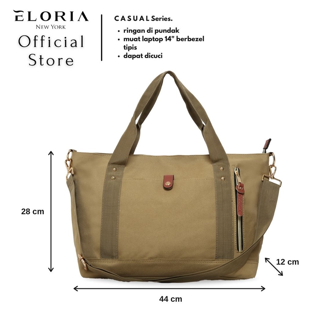 Eloria New York - Paket Bundle 2x Tas Wanita Tote Bag Eloria Casual