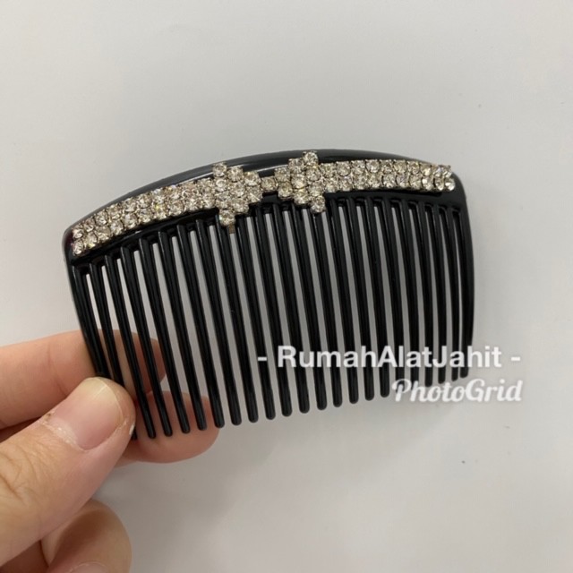 Sirkam Rambut Permata 8 x 5cm Gerigi Kecil dengan 6 model