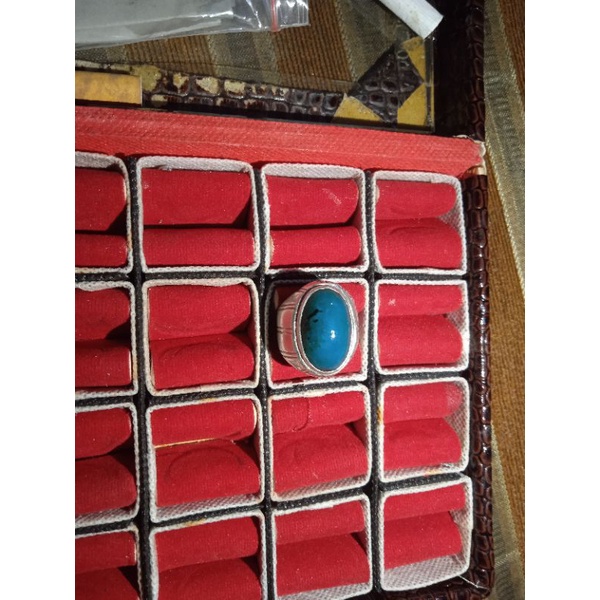 CINCIN BATU BACAN DOKO KOLEKSI RING PERAK