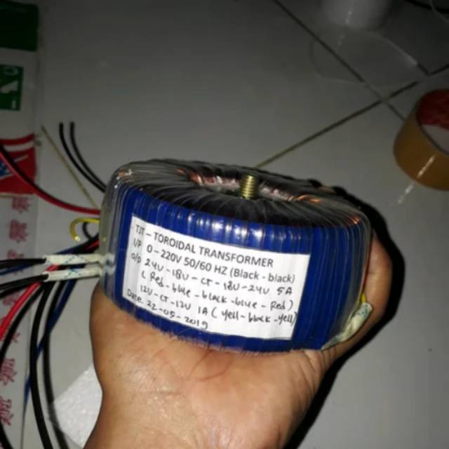 trafo toroid 5A ct18v 24v