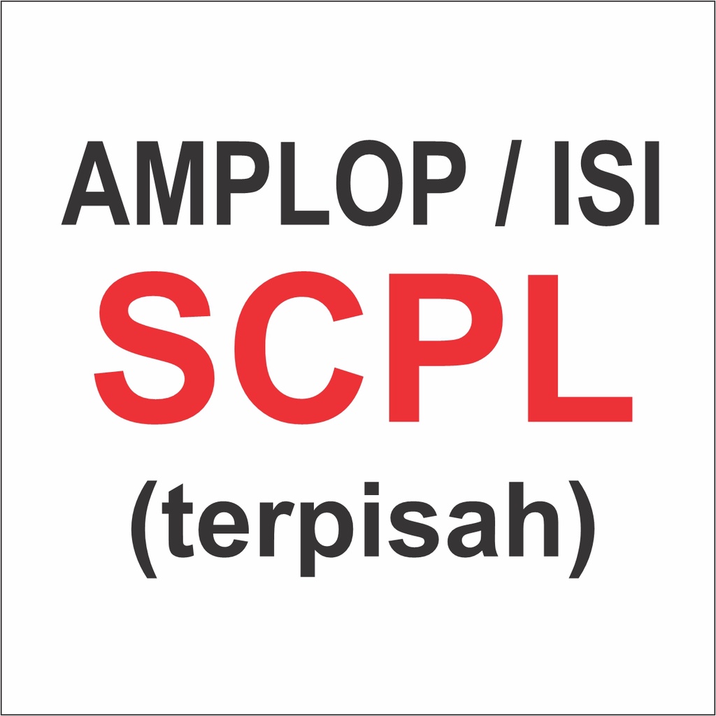 Khusus ISI atau AMPLOP griya blangko SCPL