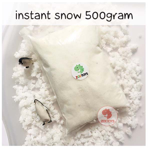 Zoetoys Instant Snow 100gram 500gram | Salju instan buatan magic snow powder | Mainan edukasi anak