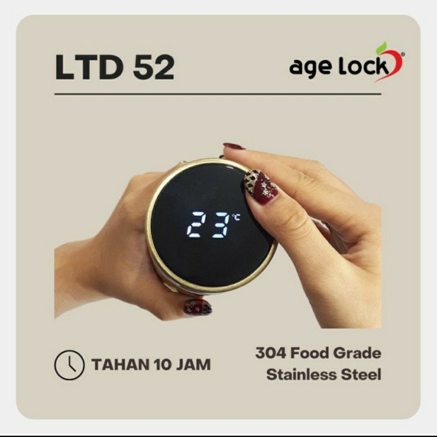 Botol Thermos Digital stainless food grade Age Lock LTD52