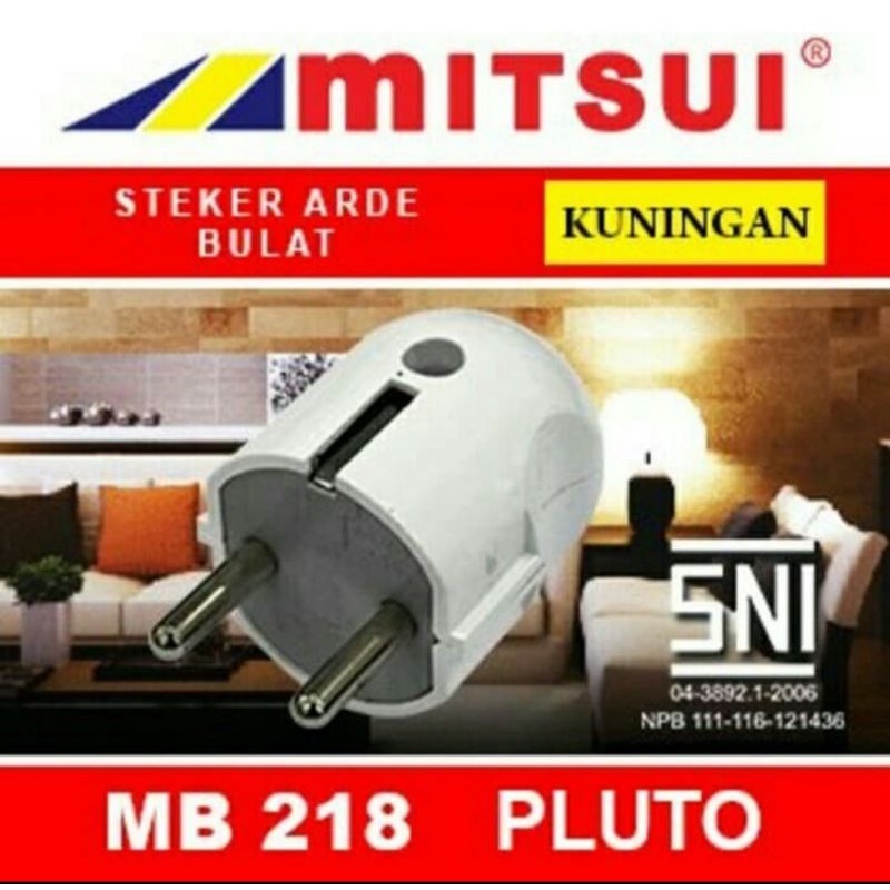 STEKER MITSUI ARDE BULAT MB218 PLUTO kuningan SNI ORIGINAL