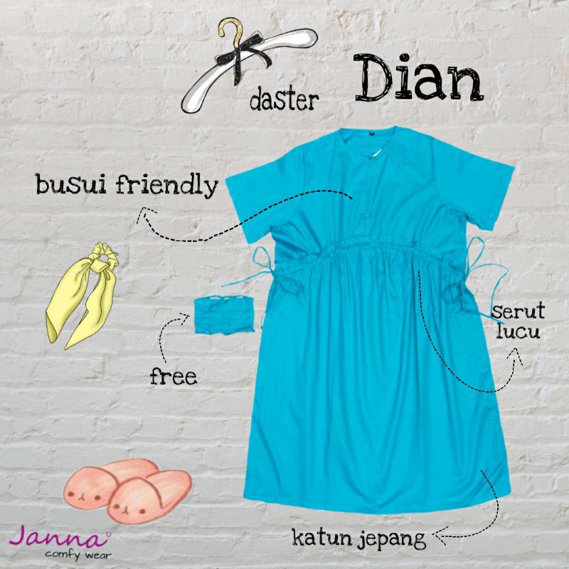 daster homedress home dress homeydress katun jepang kado lahiran bayi busui friendly