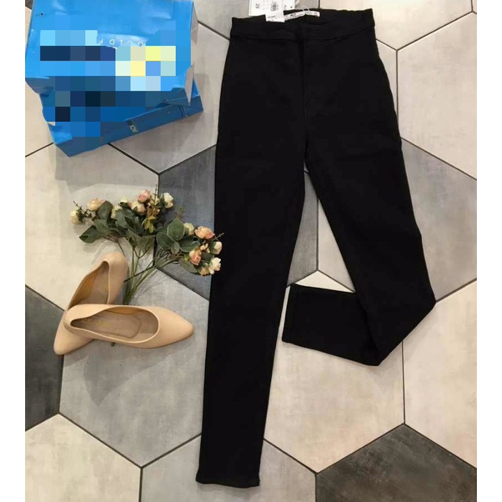 M&B HIGHWAIST JEANS BLACK EXTRA BIG SIZE