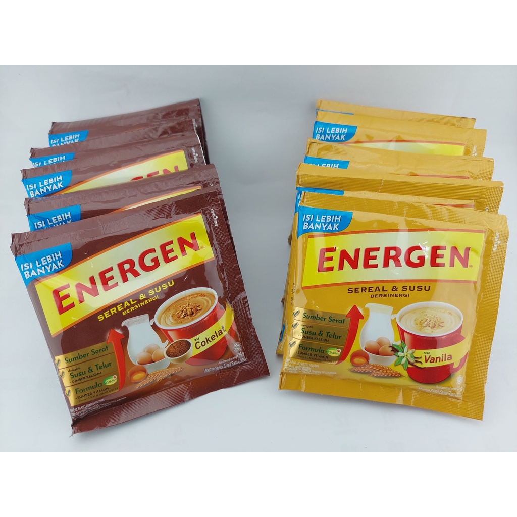 

Sekar_Shop07 Energen Sereal 29 Gr 1 Renceng Isi 10 Sct Energen Susu Dan Sereal Coklat Vanila Kacang