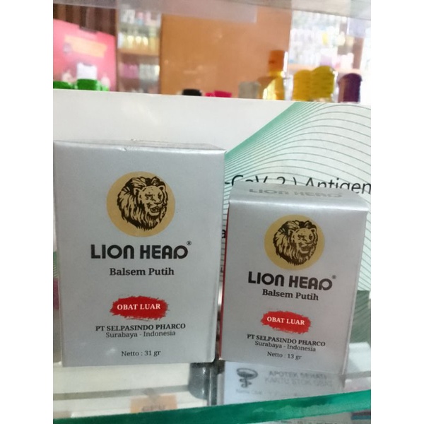 Jual LION HEAD BALSEM PUTIH CAP SINGA 13gr 31gr ORIGINAL | Shopee Indonesia