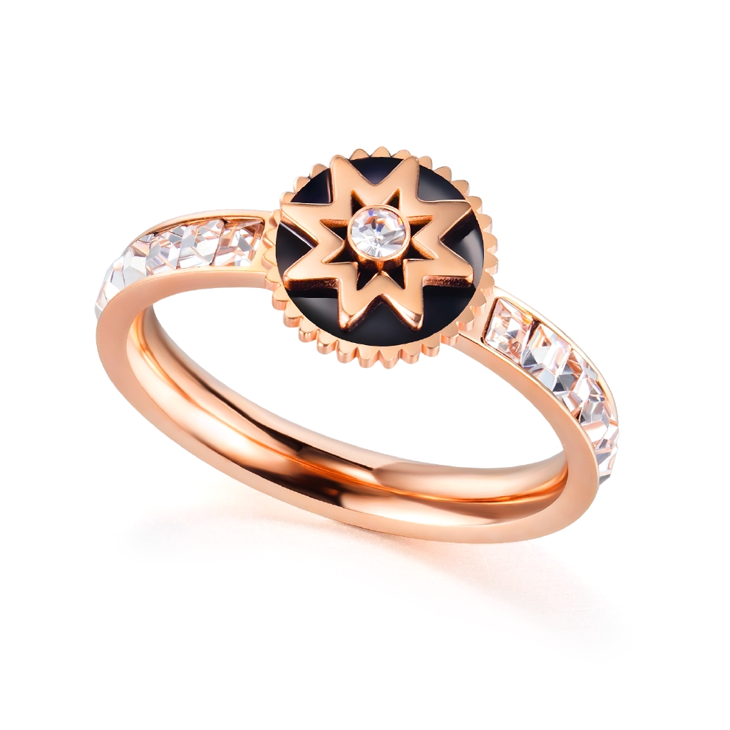 OLEVS Lady Cincin Rose Gold  Woman s Ring Baja Titanium 