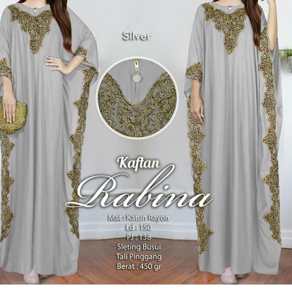 Sudah READY.. FWG - RABINA KAFTAN  / KAFTAN TERBARU / KAFTAN WANITA / KAFTAN LEBARAN / PAKAIAN WANIT