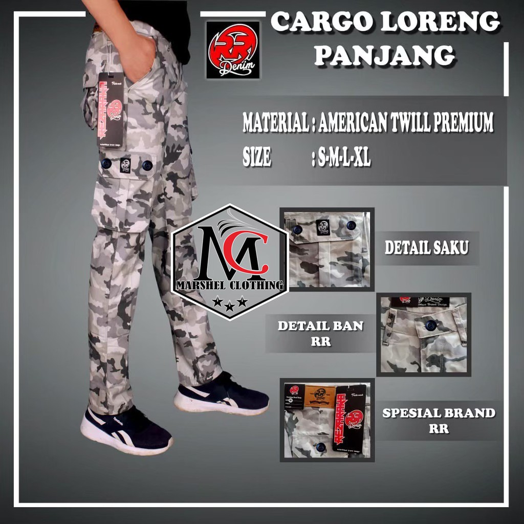 RCL - CELANA LORENG CARGO PANJANG IMBE DENIM