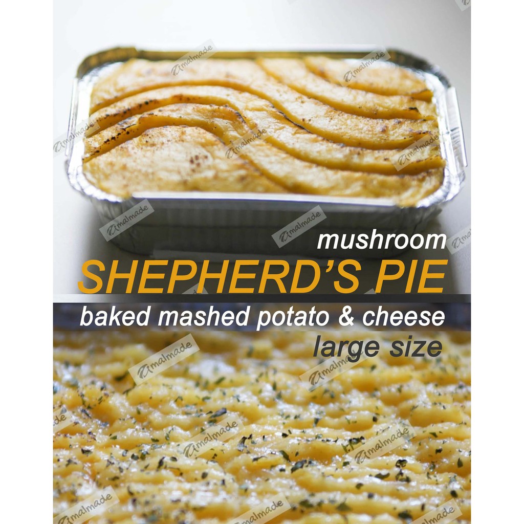 

Baked Mashed Potato Cheese with MUSHROOM - DELIVERY H+1; Large Size 18x13cm