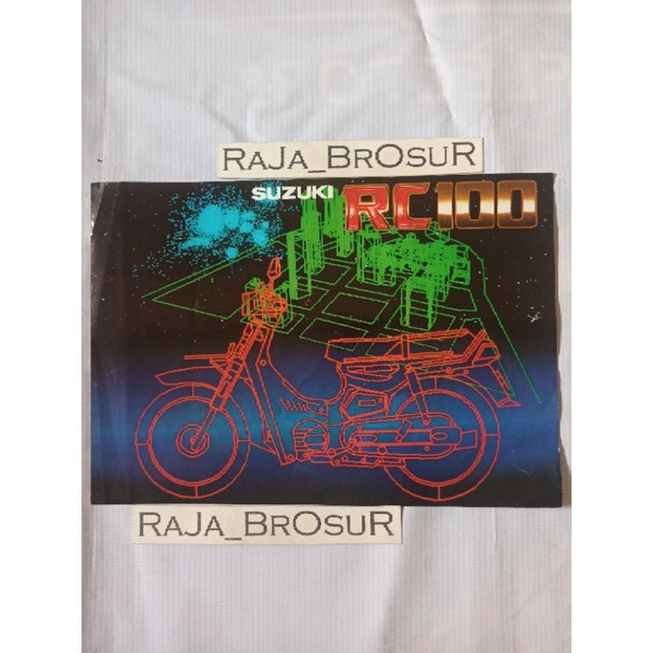 Poster brosur jadul lawas Suzuki RC 100 RC100