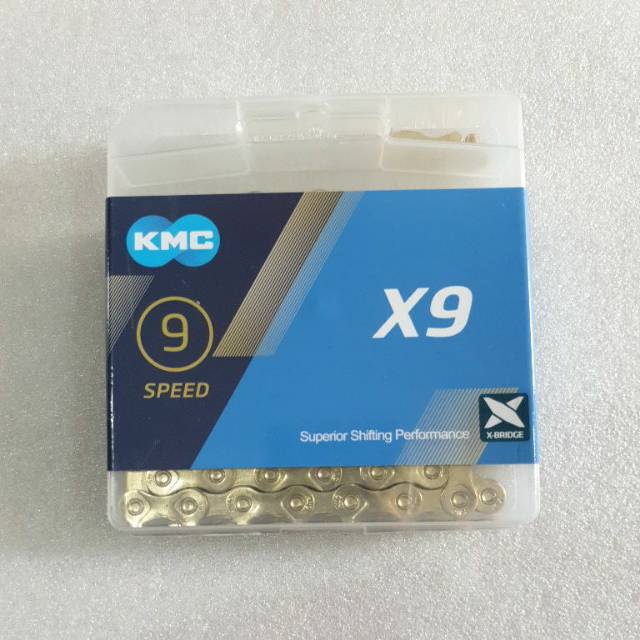 CHAIN RANTAI KMC 9 SPEED X9 SUPERIOR GOLD