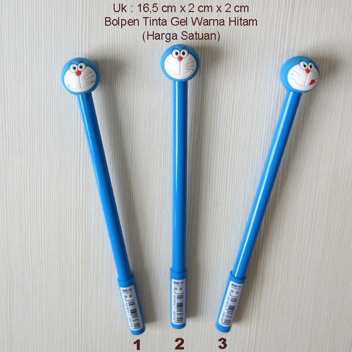 

Doraemon Bolpen Tinta Gel Hitam Face