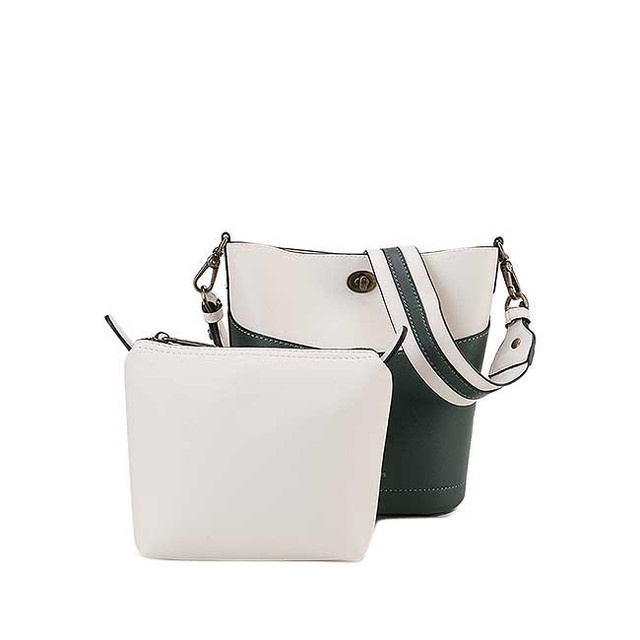 Hush Puppies Tas Wanita Saffron Bucket M Off White/Green