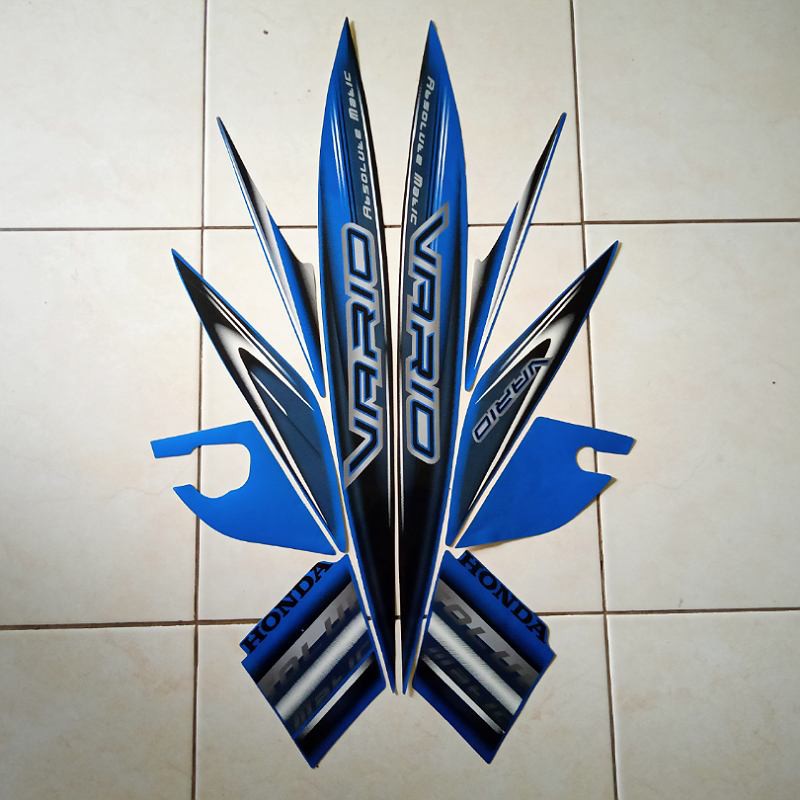 Sticker motor Vario Cw 110 2008 biru