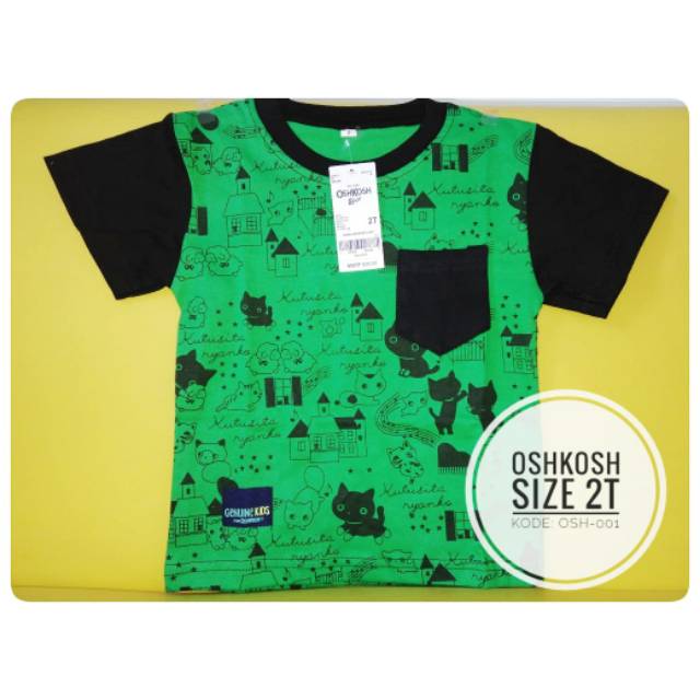 Kaos Anak OSHKOSH Fullprint size 2.4.6