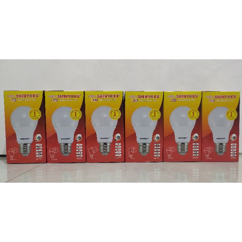 Lampu Bolham Shinyoku LED Mutiara 7Watt