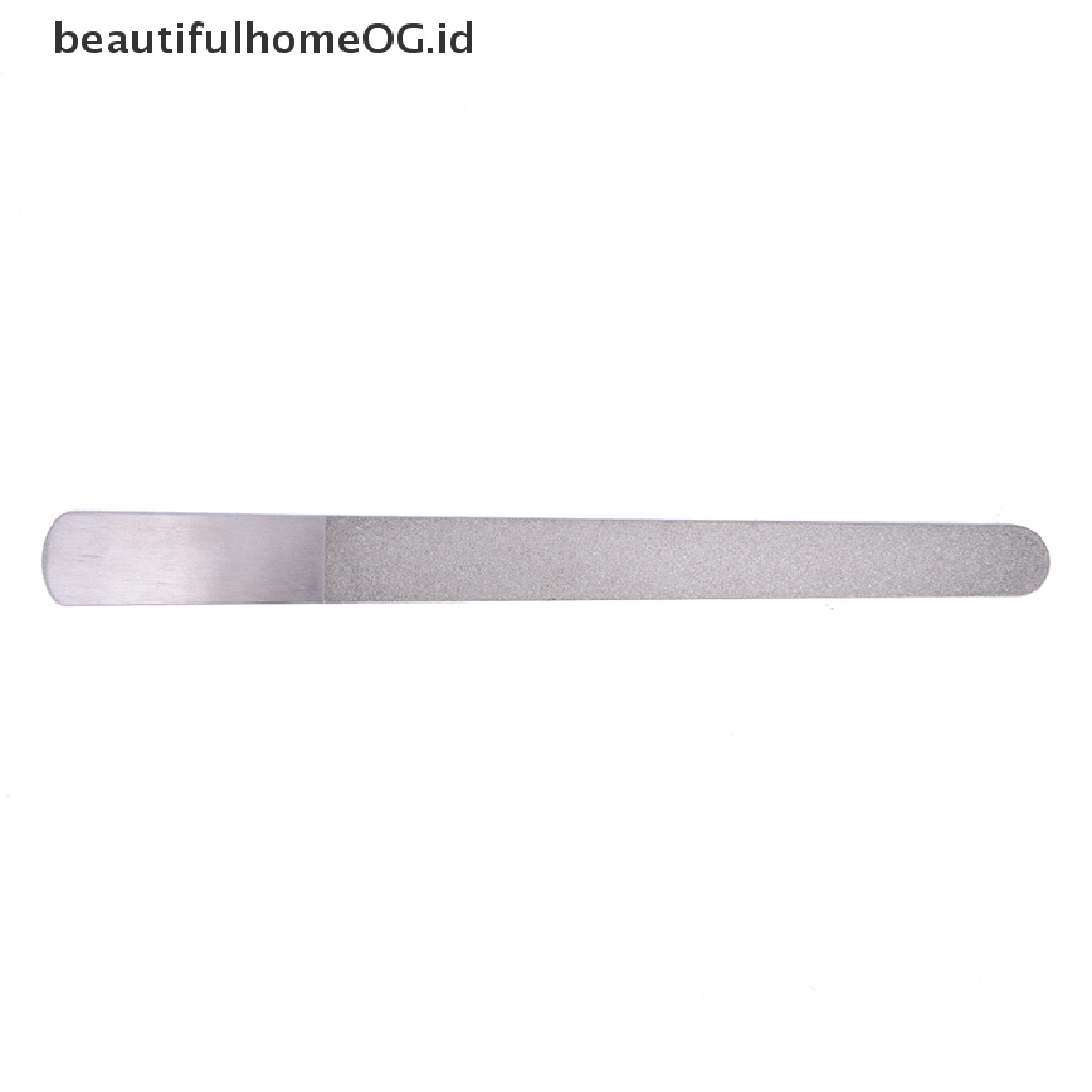 Alat Kikir Kuku Dua Sisi Bahan Stainless Steel Metal Untuk Manicure Pedicure