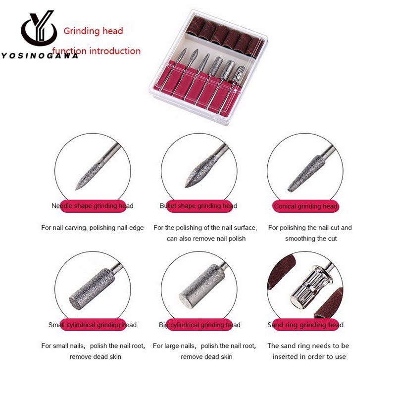 Nail Gel Polisher Alat Kikir Kuku Elektrik 35000 Rpm Manicure - YOSINOGAWA