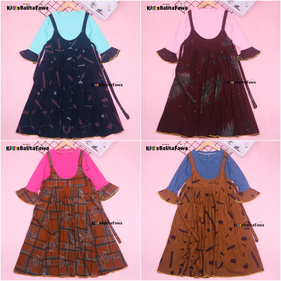 Gamis Aisyah uk 5-6 Tahun / Long Dres Baju Ngaji Anak Perempuan Murah Adem Gamis Lebaran [EXPORT]