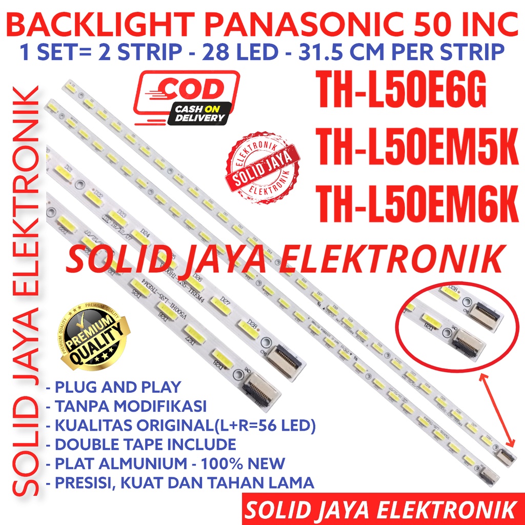 BACKLIGHT TV LED PANASONIC 50 TH L50E6G L50EM5K L50EM6K TH-L50E6G TH-L50EM5K TH-L50EM6K THL50E6G THL50EM5K THL50EM6K LAMPU BL SMD STRIP STRIPS LED THL50E6 THL50EM5 THL50EM6 PANAASONIK TH-L50E6 TH-L50EM5 TH-L50EM6