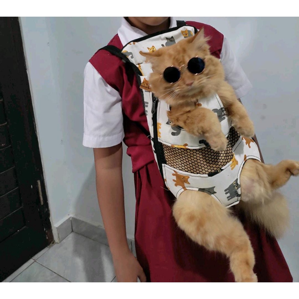 Tas Gendong Kucing Anjing Ranser Hewan Motif